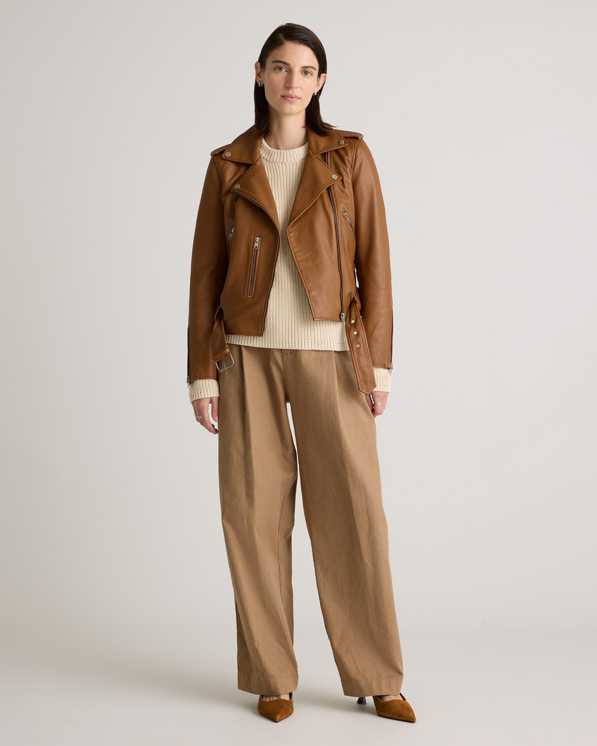 Quince | Women's Motorcycle Jacket Leather Product Image