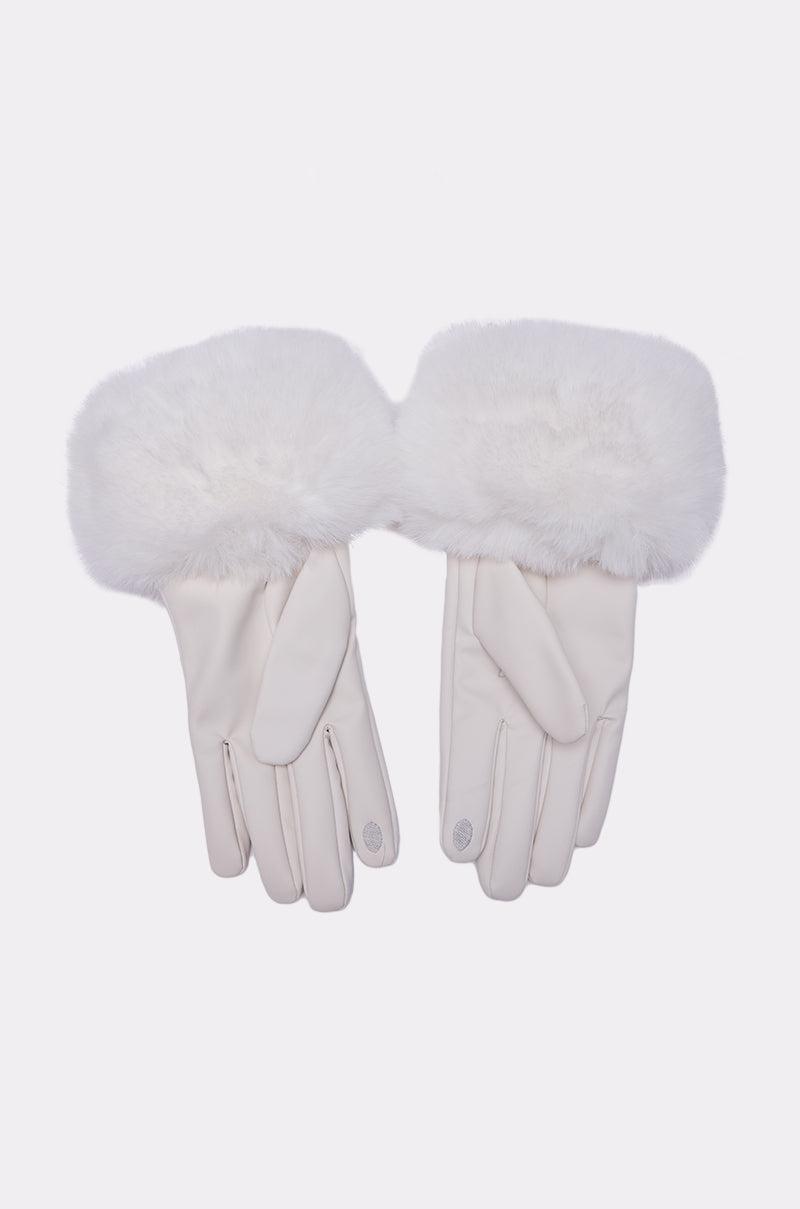 LUXE LIFE FAUX FUR GLOVES Product Image