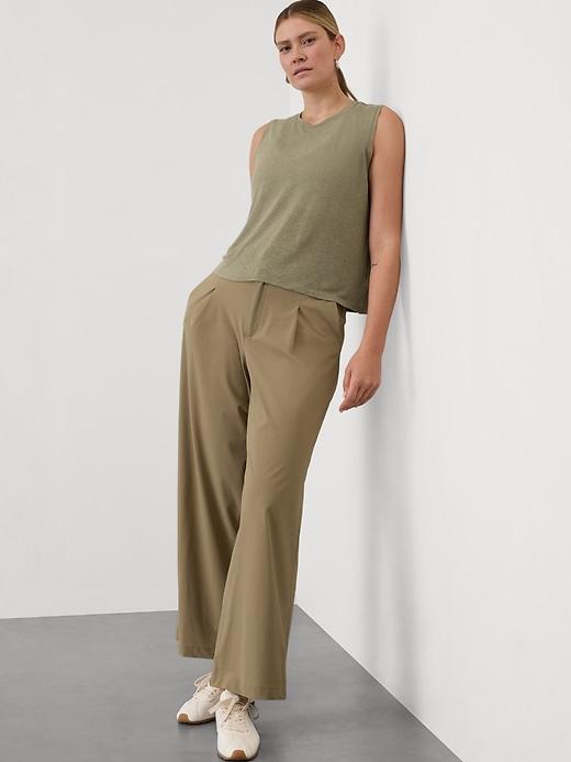 Getaway Linen Blend Muscle Tank Product Image