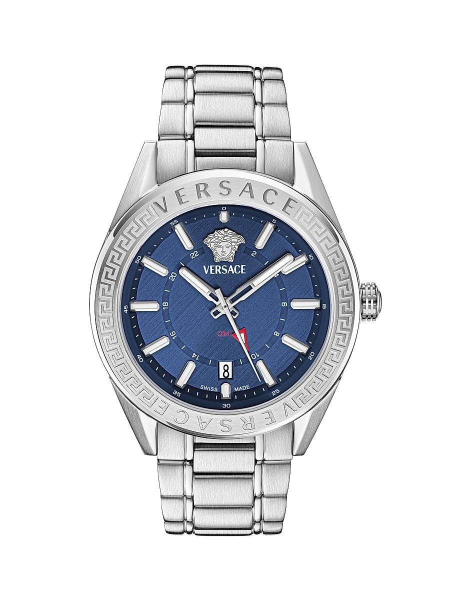 Mens V-Code GMT Black Bracelet Watch/42MM Product Image