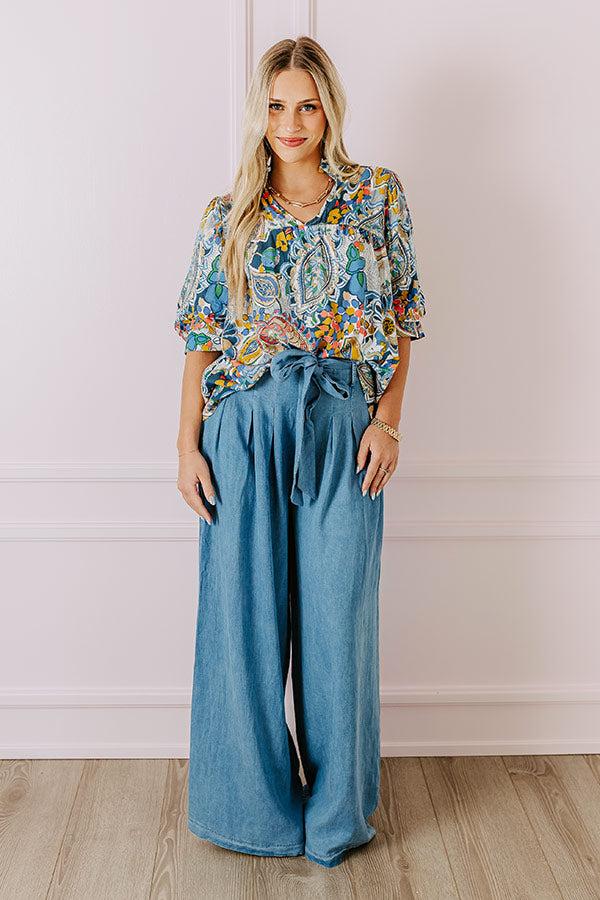 Chance Of A Lifetime Top in Navy Product Image