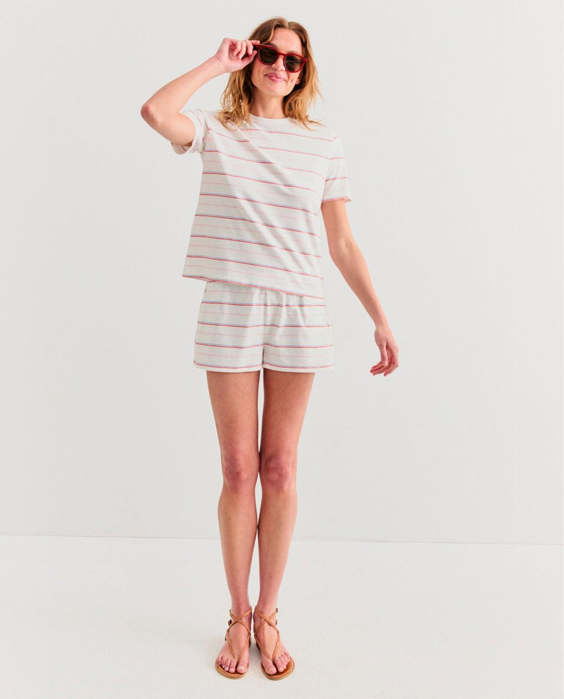 The Short - Cream Multistripe Female Product Image