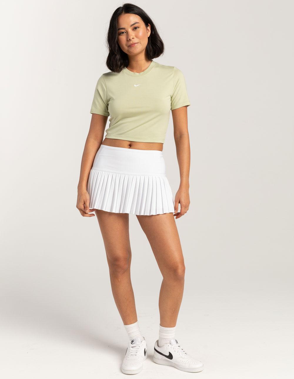 NIKE Sportswear Essential Slim Crop Womens Tee - LT GREEN Product Image