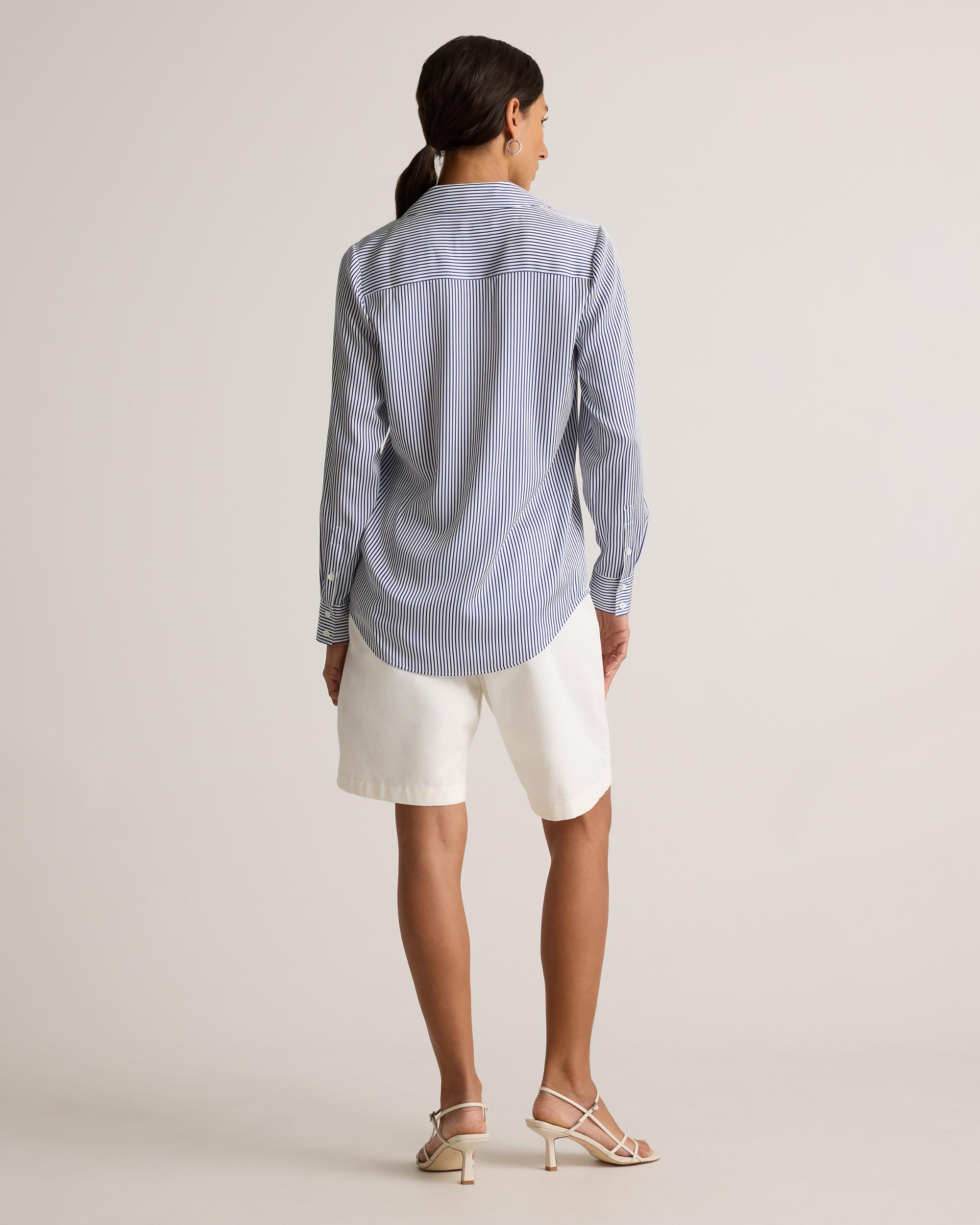 Quince | Women's Washable Stretch Silk Notch Collar Blouse Size XS Product Image