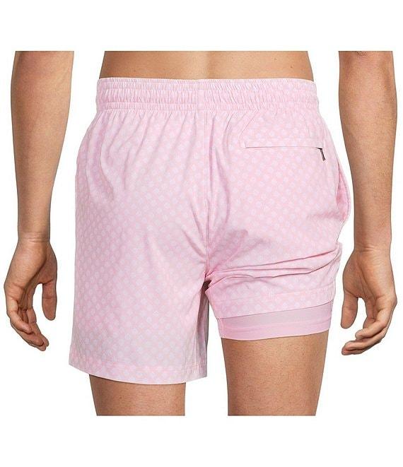 Caribbean Mini Shell Print 6#double; Swim Trunks Product Image