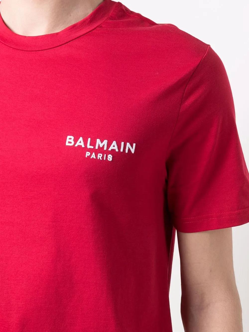 logo-embroidered cotton T-shirt Product Image