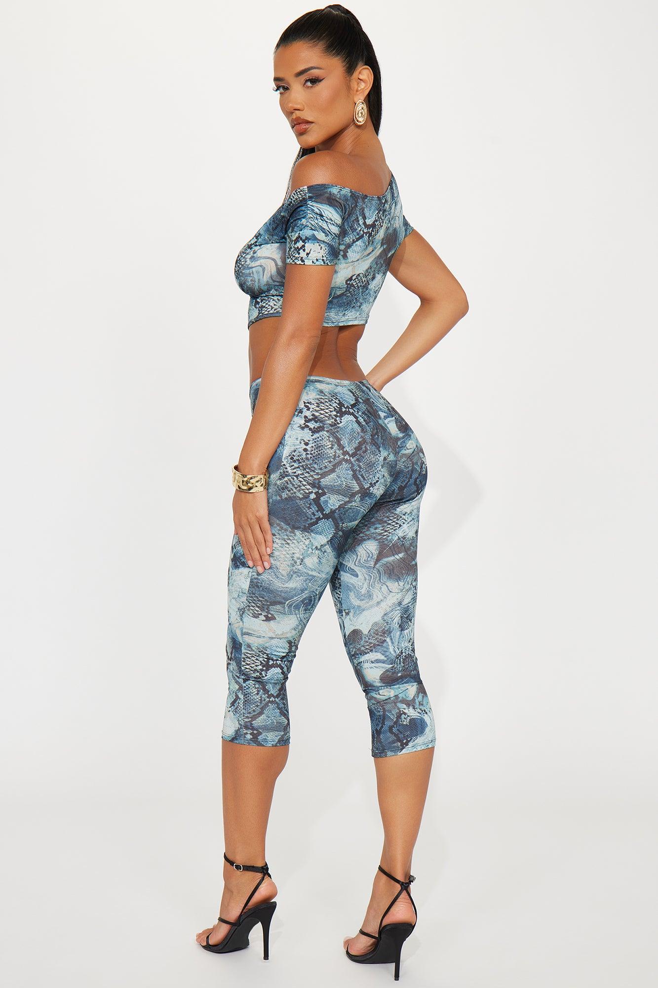 Sonya Capri Jumpsuit - Navy/combo Product Image