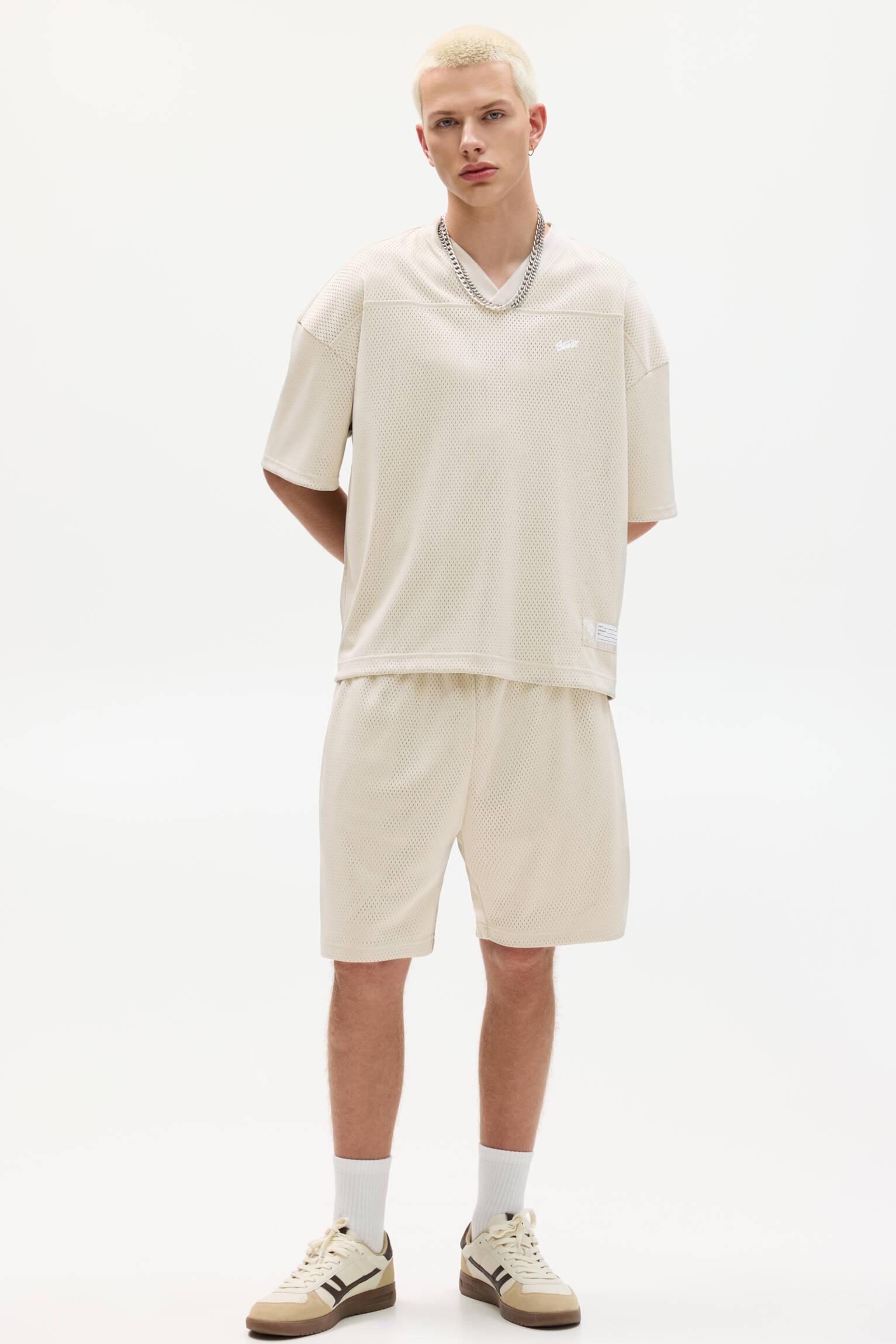 Mesh Bermuda sweat shorts Product Image