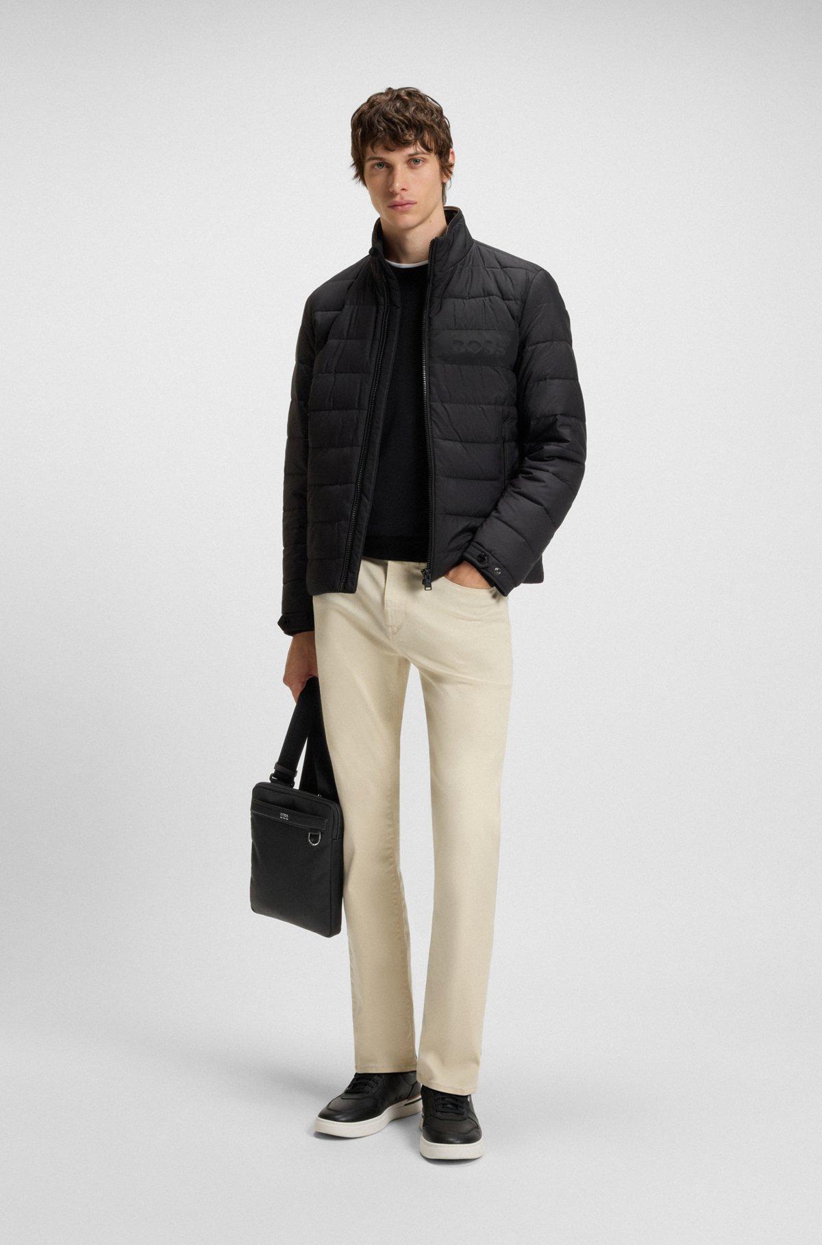 BOSS - Reporter bag with smooth and structured finishes - Black Product Image