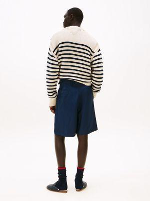 Wide-Leg Crinkle Chino Short Product Image