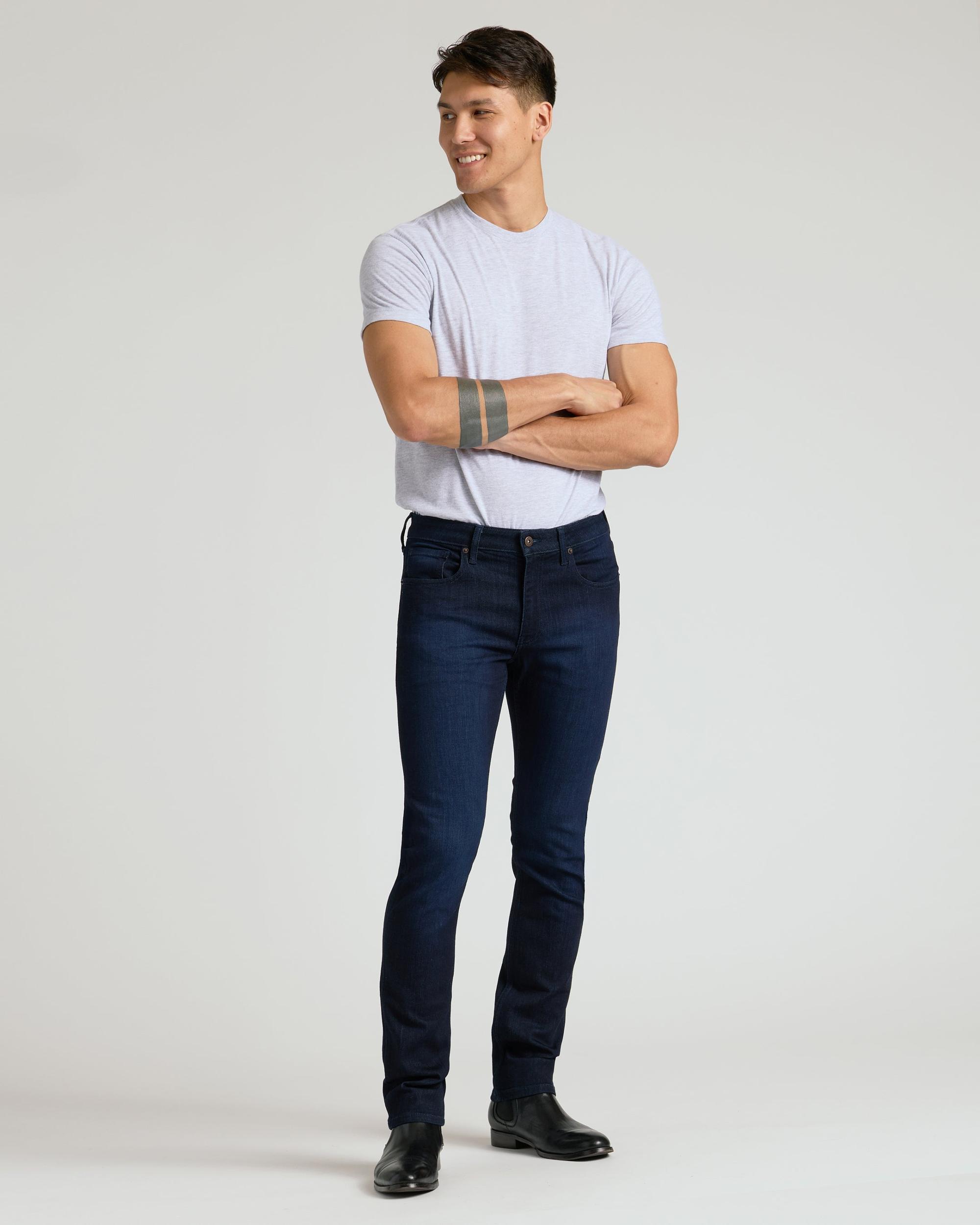 Indigo Wash Slim Comfort Stretch Jeans Product Image