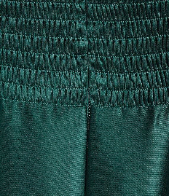 Next Up Spaghetti Strap V-Neck Front Slit Long Full Skirt Dress Product Image