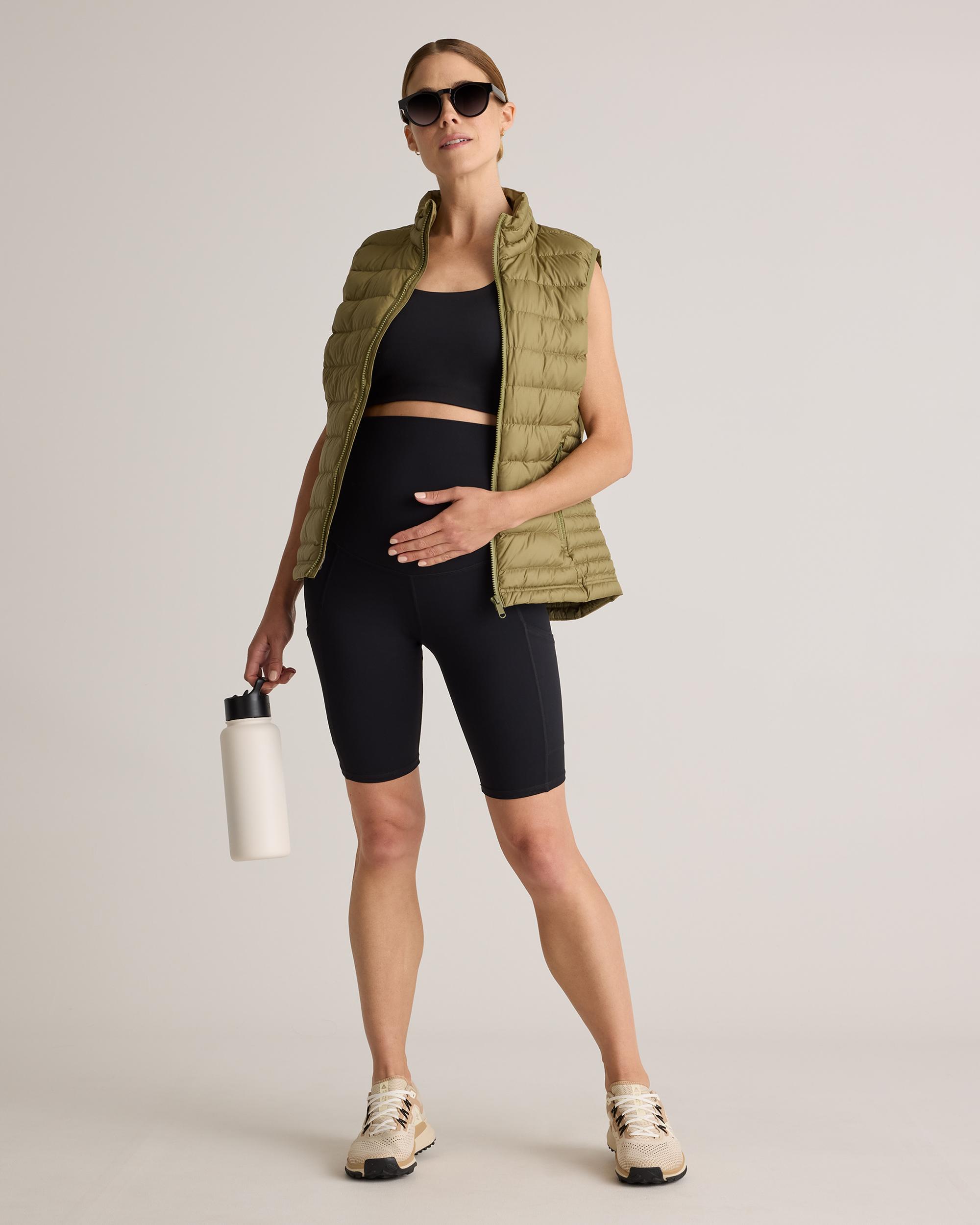Quince | Women's Ultra-Form Maternity Pocket Bike Short 9" Nylon/Spandex Product Image