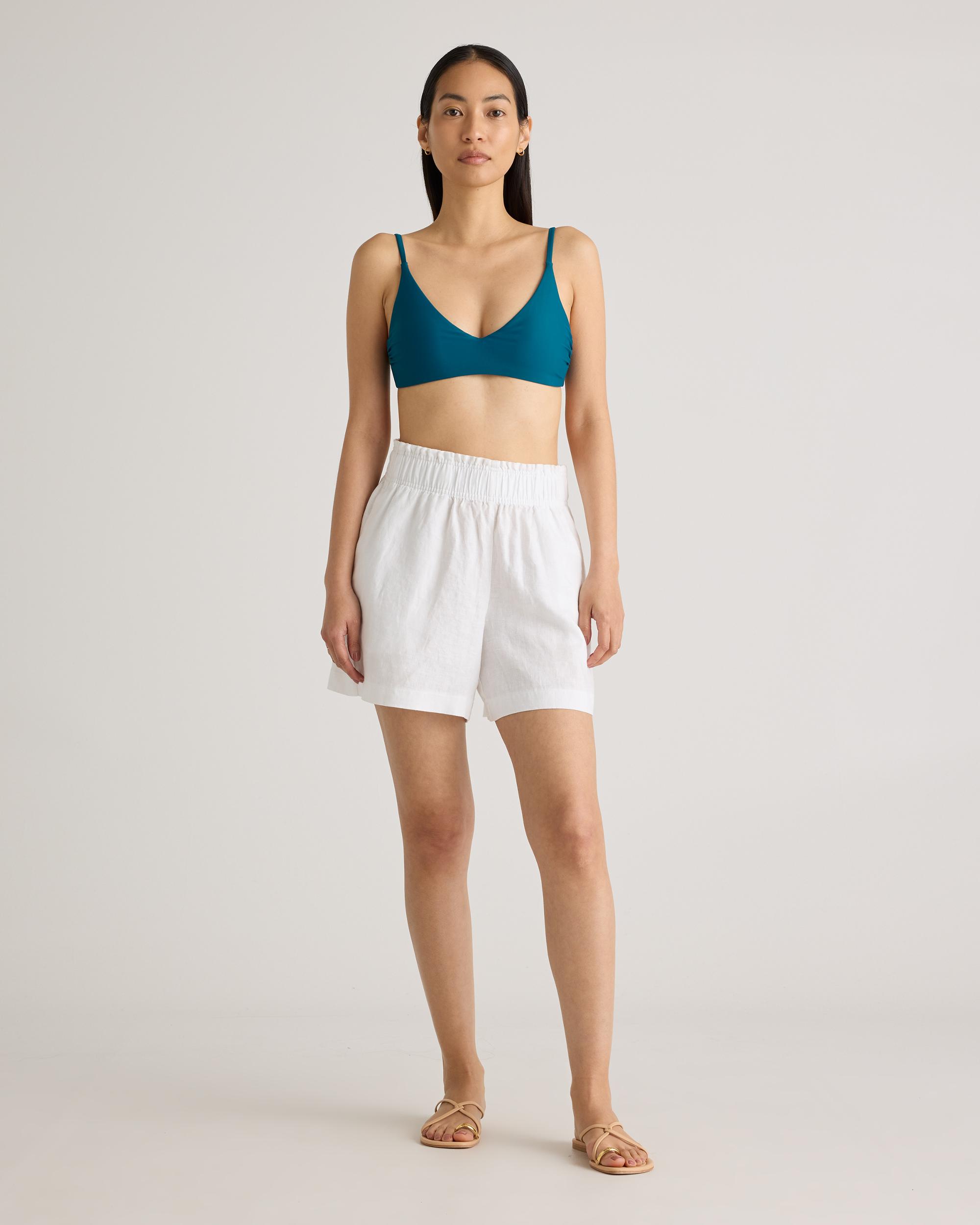 Quince | Women's 100% European Linen High Waisted Shorts Product Image