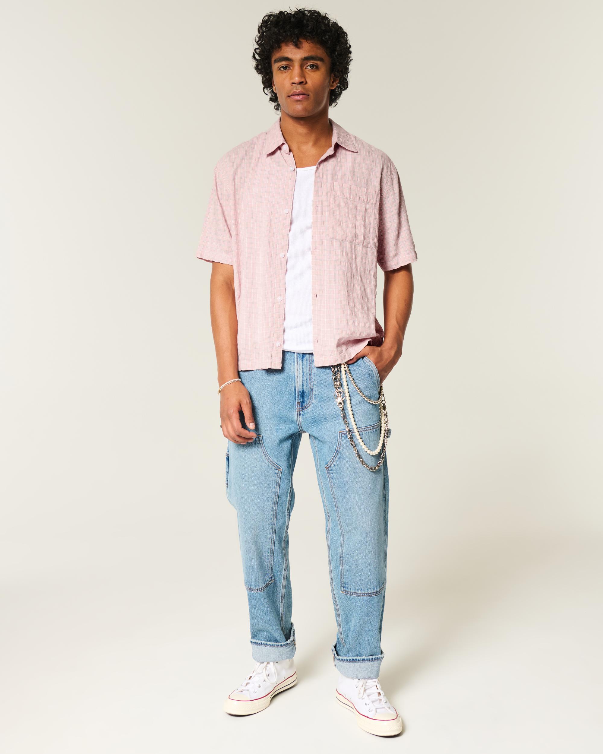 Boxy Short-Sleeve Pocket Shirt Product Image