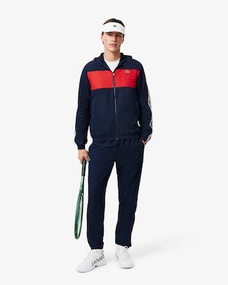 Colour-Block Logo Stripe Tennis Jacket Product Image