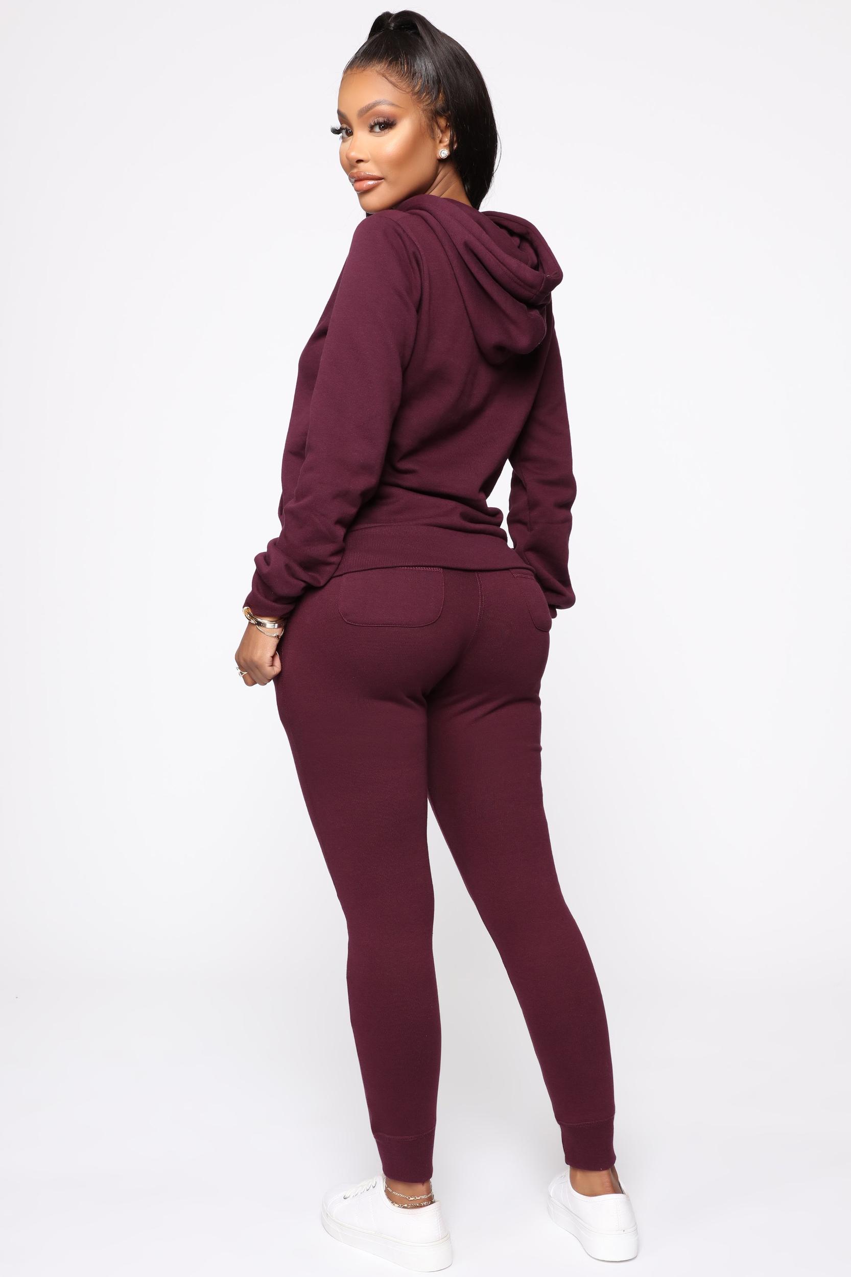 Relaxed Vibe Joggers - Plum Product Image