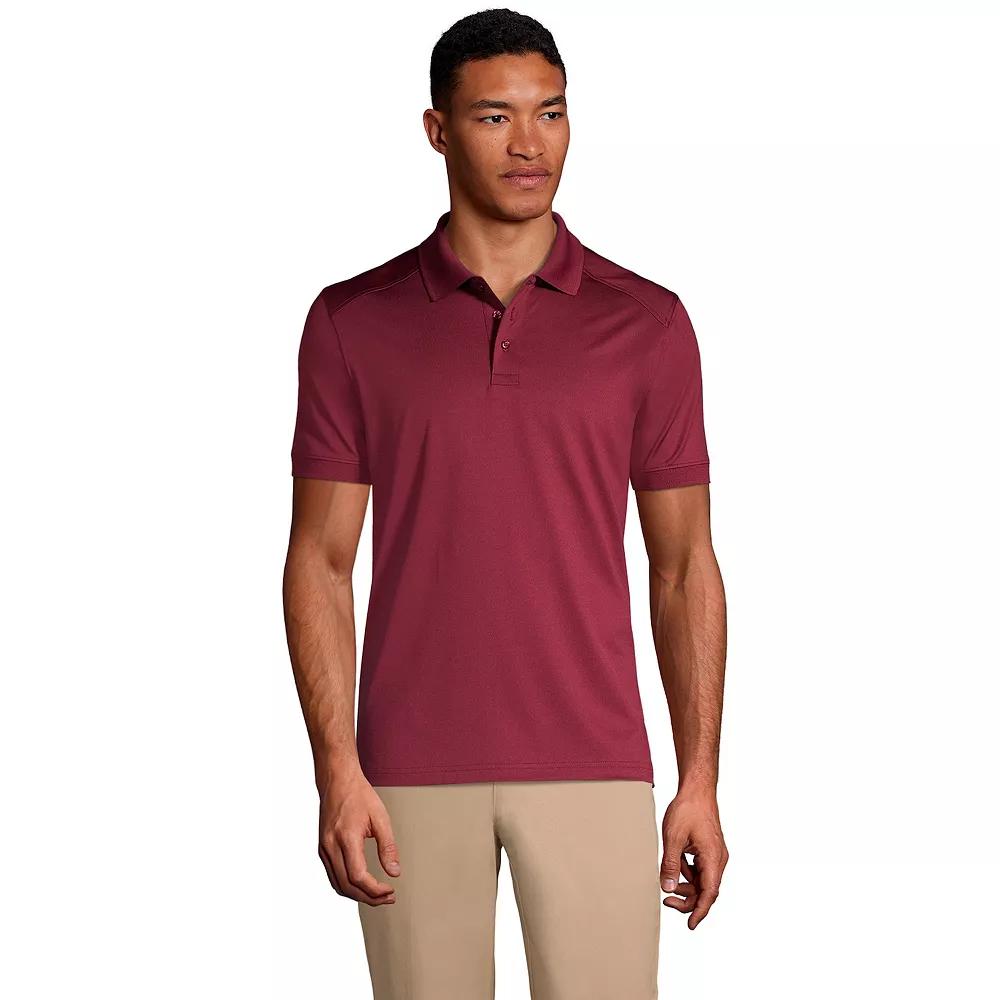 Men's Lands' End Short Sleeve Rapid Dry UPF 50 Polo Shirt,  Product Image