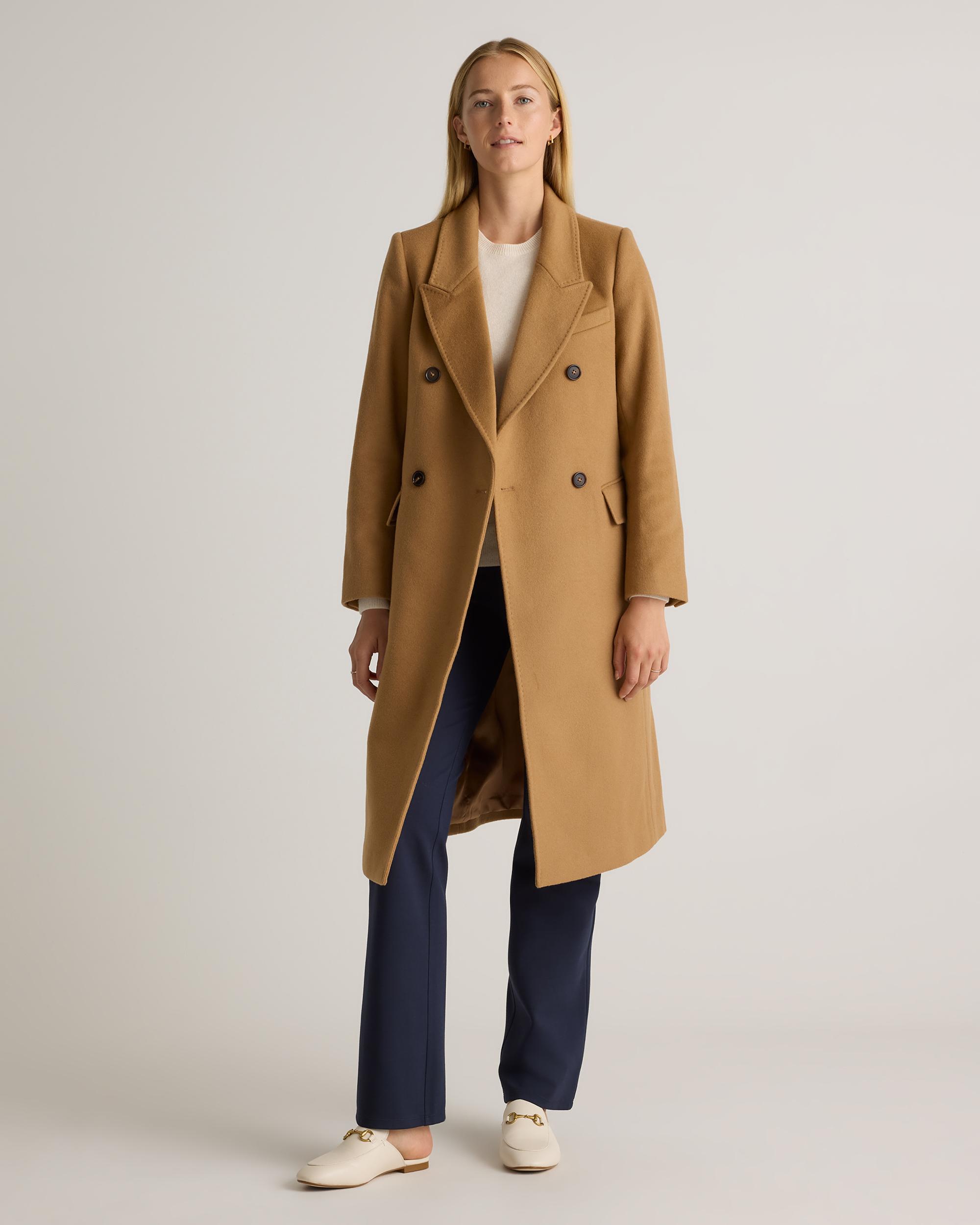 Quince | Women's Italian Wool Double-Breasted Coat Wool/Nylon Product Image