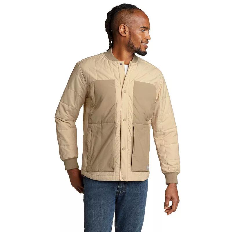 Men's Eddie Bauer Cedar Snap Jacket, Size: Large, Beige Product Image