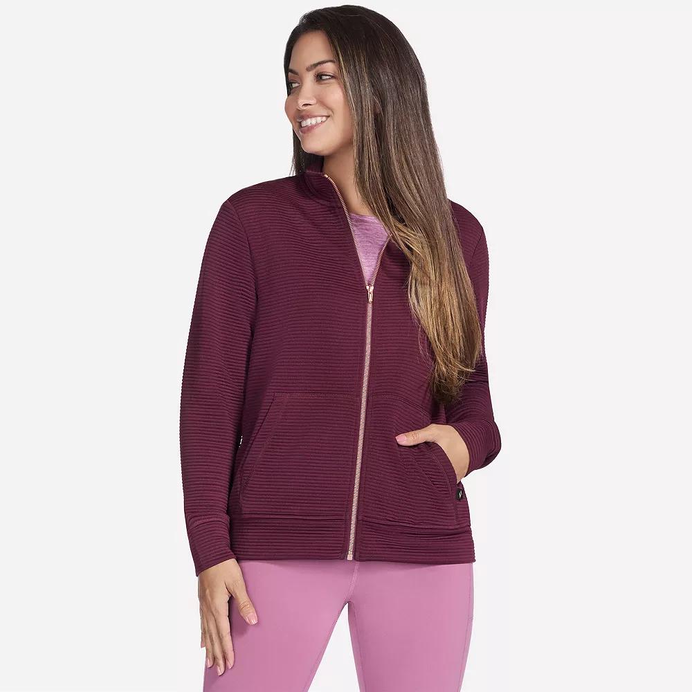 Women's Skechers® The Go Walk® Ottoman Cozy Fit Zip-Up Jacket,  Product Image