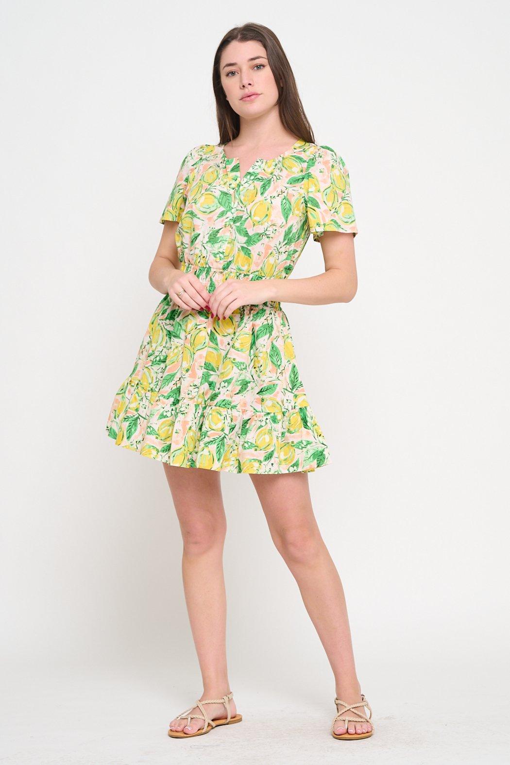 Lemon Grove Bliss Short Dress Product Image