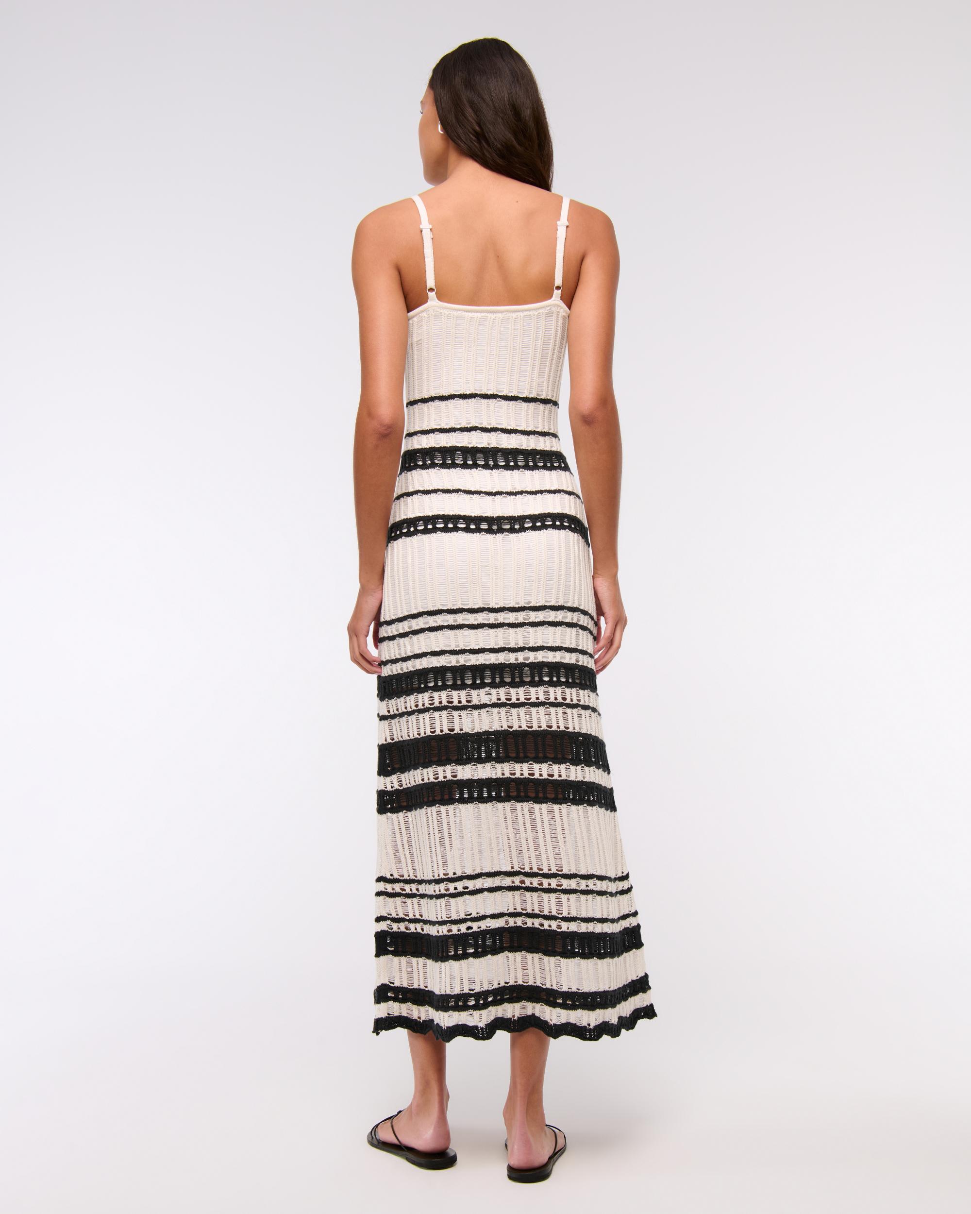 Crochet-Style Maxi Dress Product Image