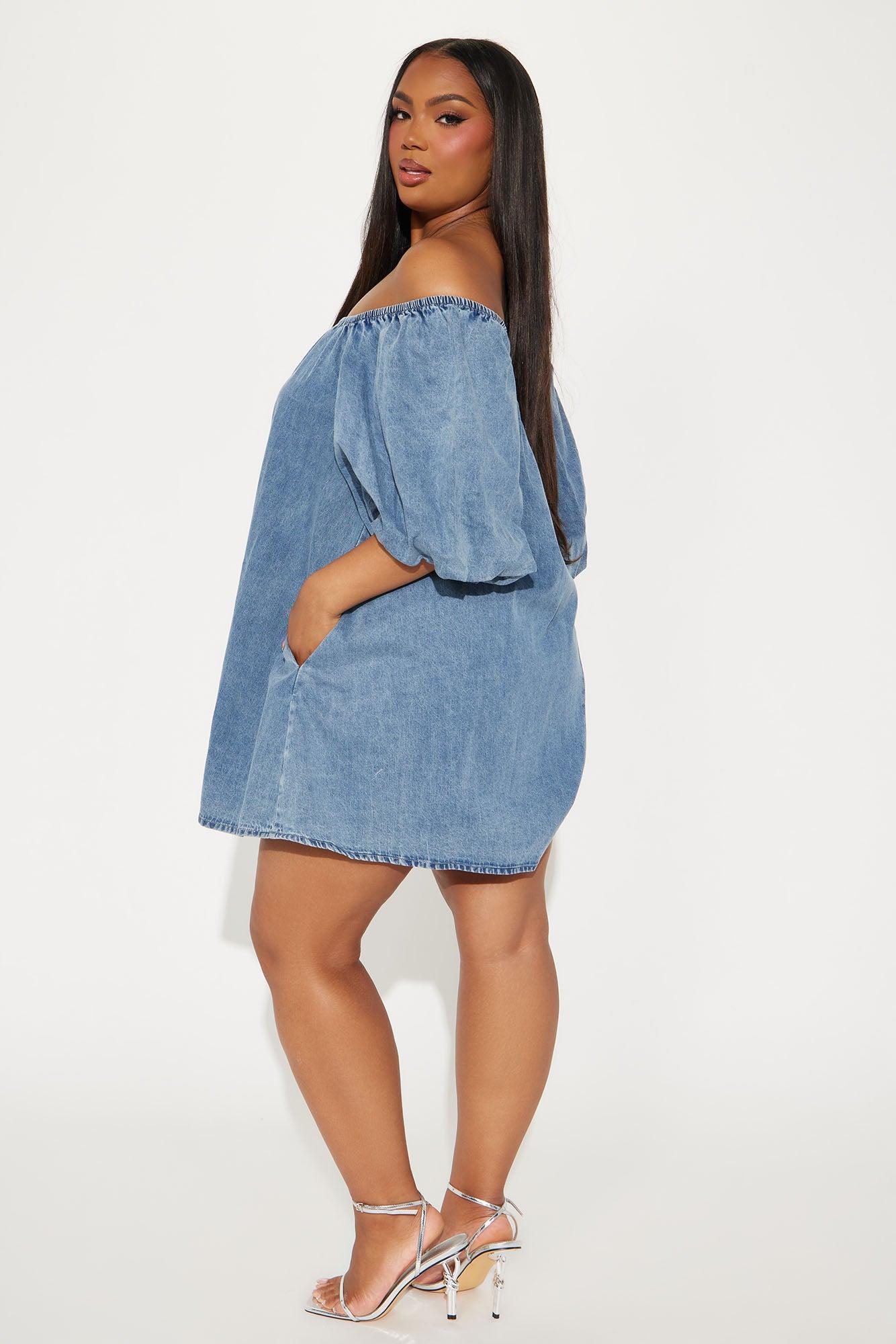 Mimi Denim Romper - Light Wash Product Image