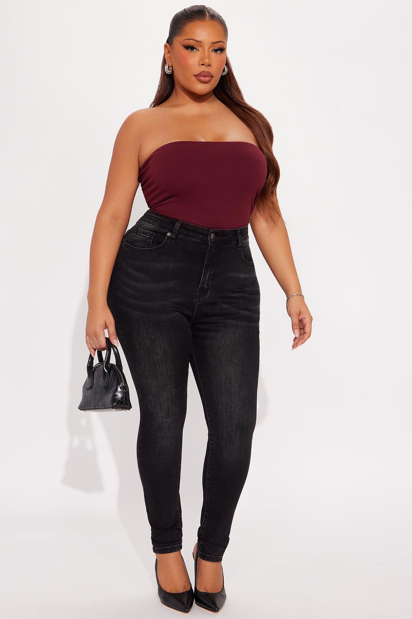 In The Black Skinny Jeans - Black Wash Female Product Image