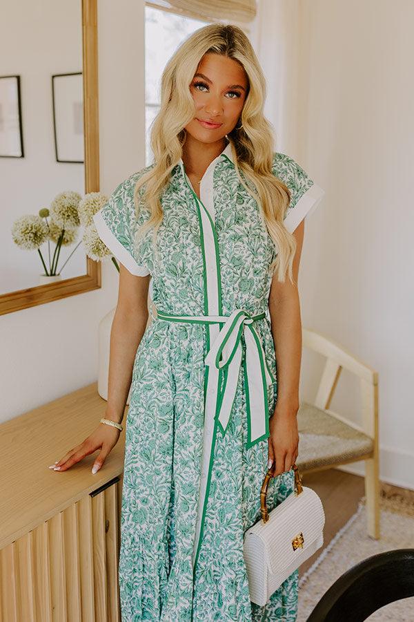 Napa Valley Vacay Floral Midi Dress Product Image