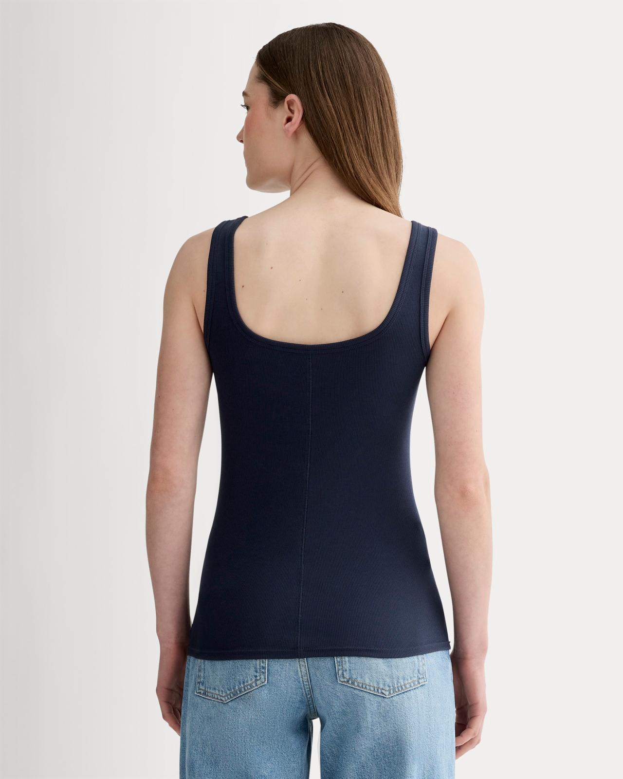 Womens Luxe RibSquare-Neck Tank by Everlane Product Image