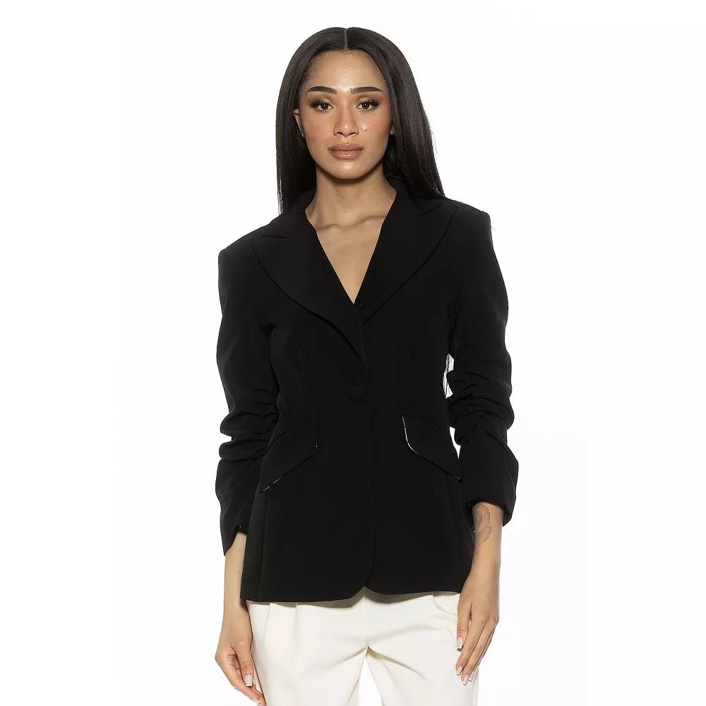 Women's ALEXIA ADMOR Tau Scrunched Sleeve Blazer,  Product Image