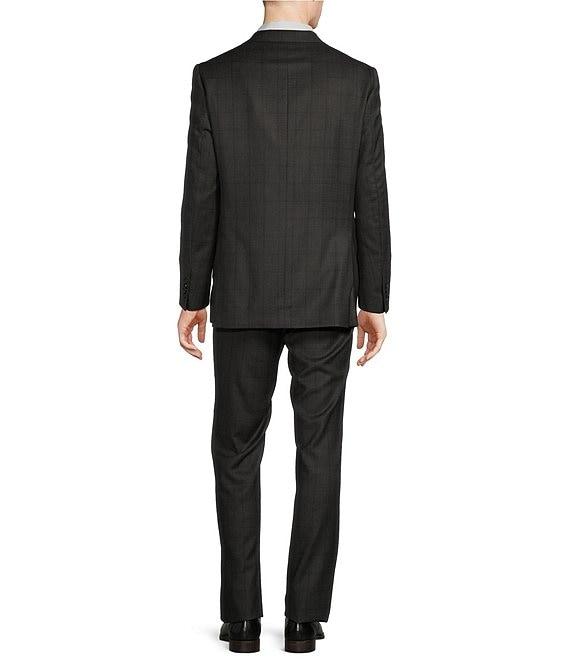 Cremieux Modern Fit Flat Front Windowpane 2-Piece Suit Product Image