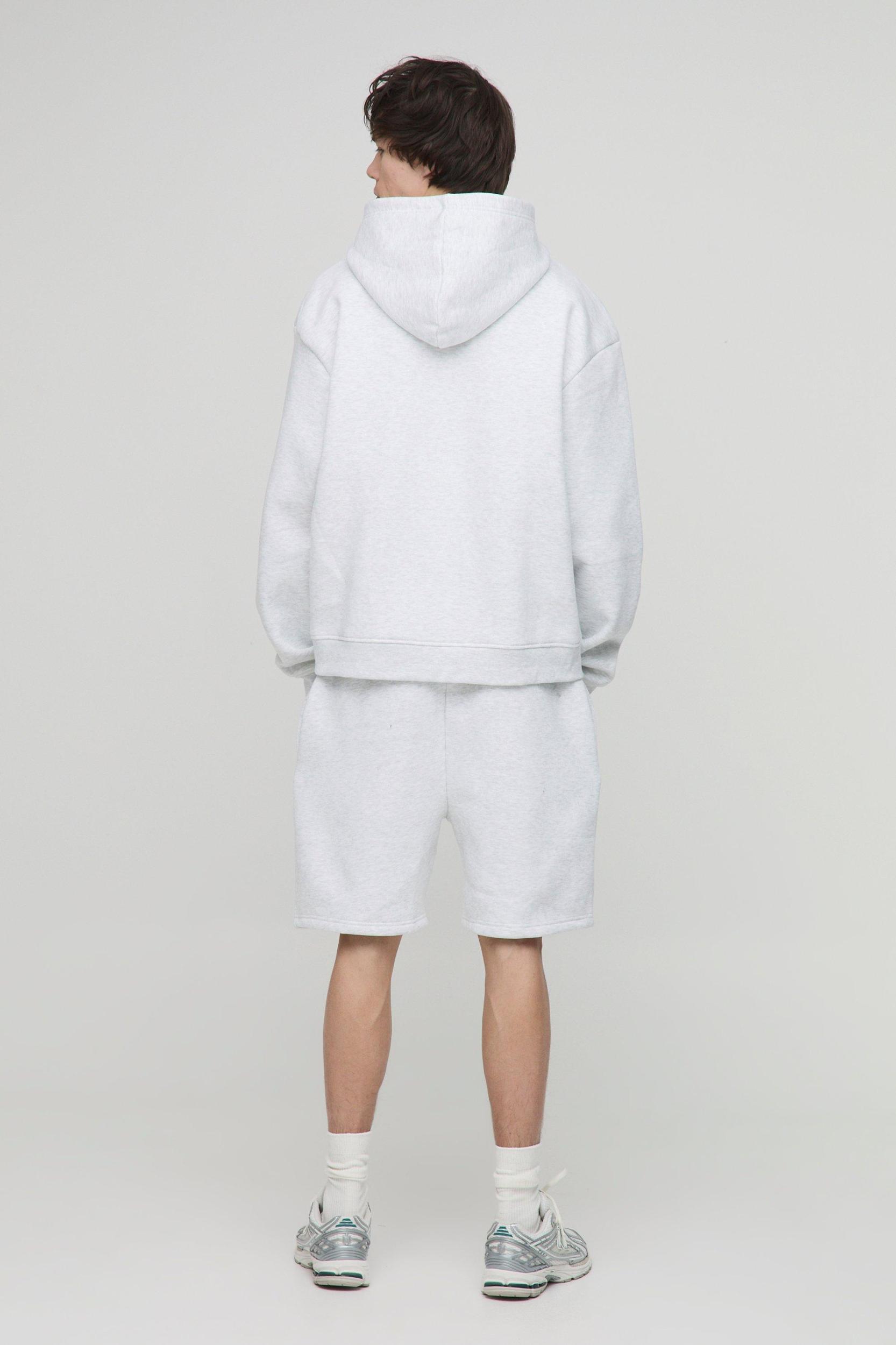 Tall Oversized Boxy OFCL Man Short Hooded Tracksuit | boohooMAN USA Product Image