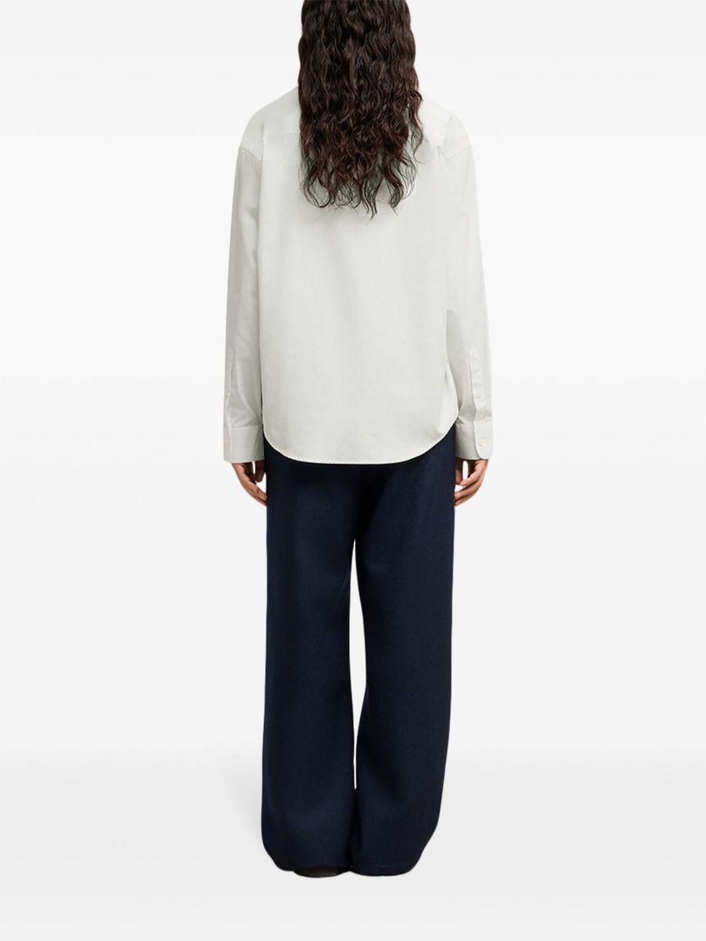 boxy-fit cotton shirt Product Image