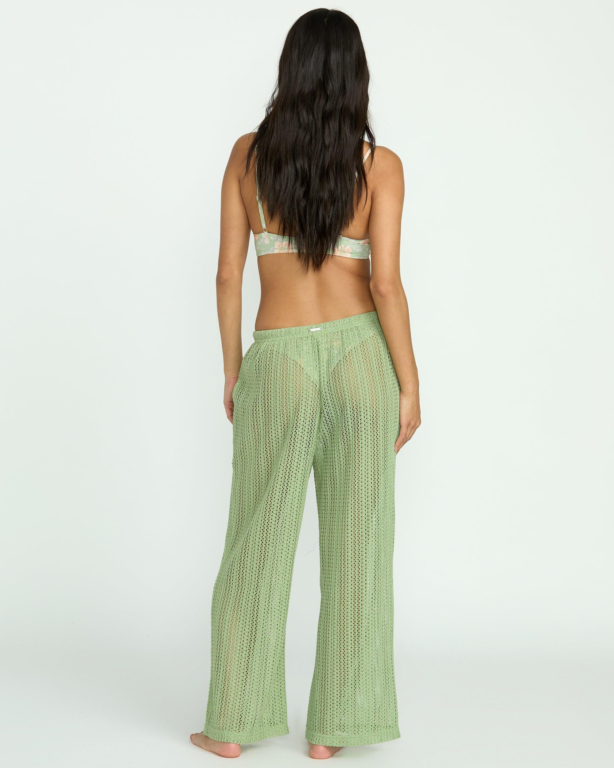 Tropic Beach Cover-Up Pants - Pistachio Female Product Image