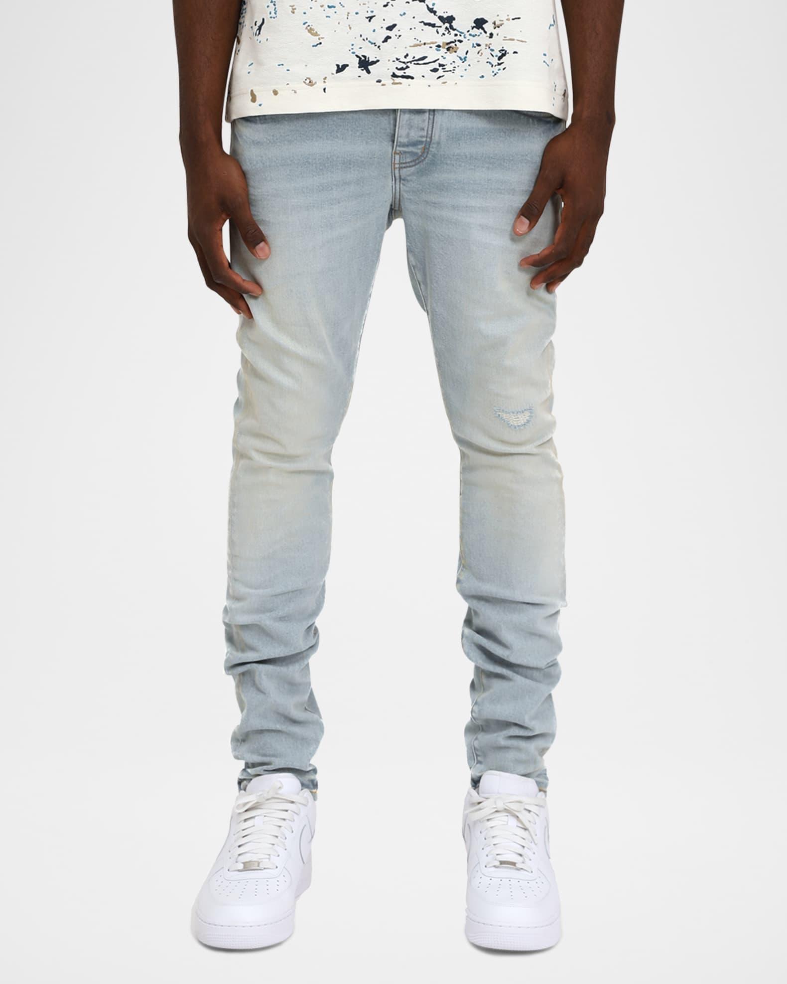 Men's P001 Distressed Skinny Jeans Product Image