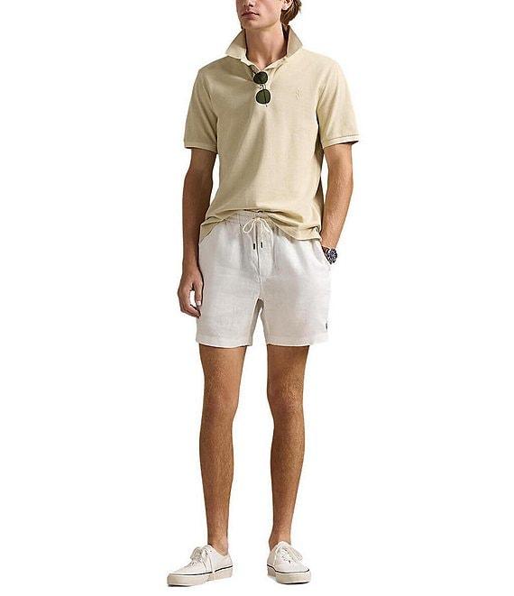Polo Ralph Lauren Classic Fit Mineral-Dyed Mesh Short Sleeve Polo Shirt Product Image