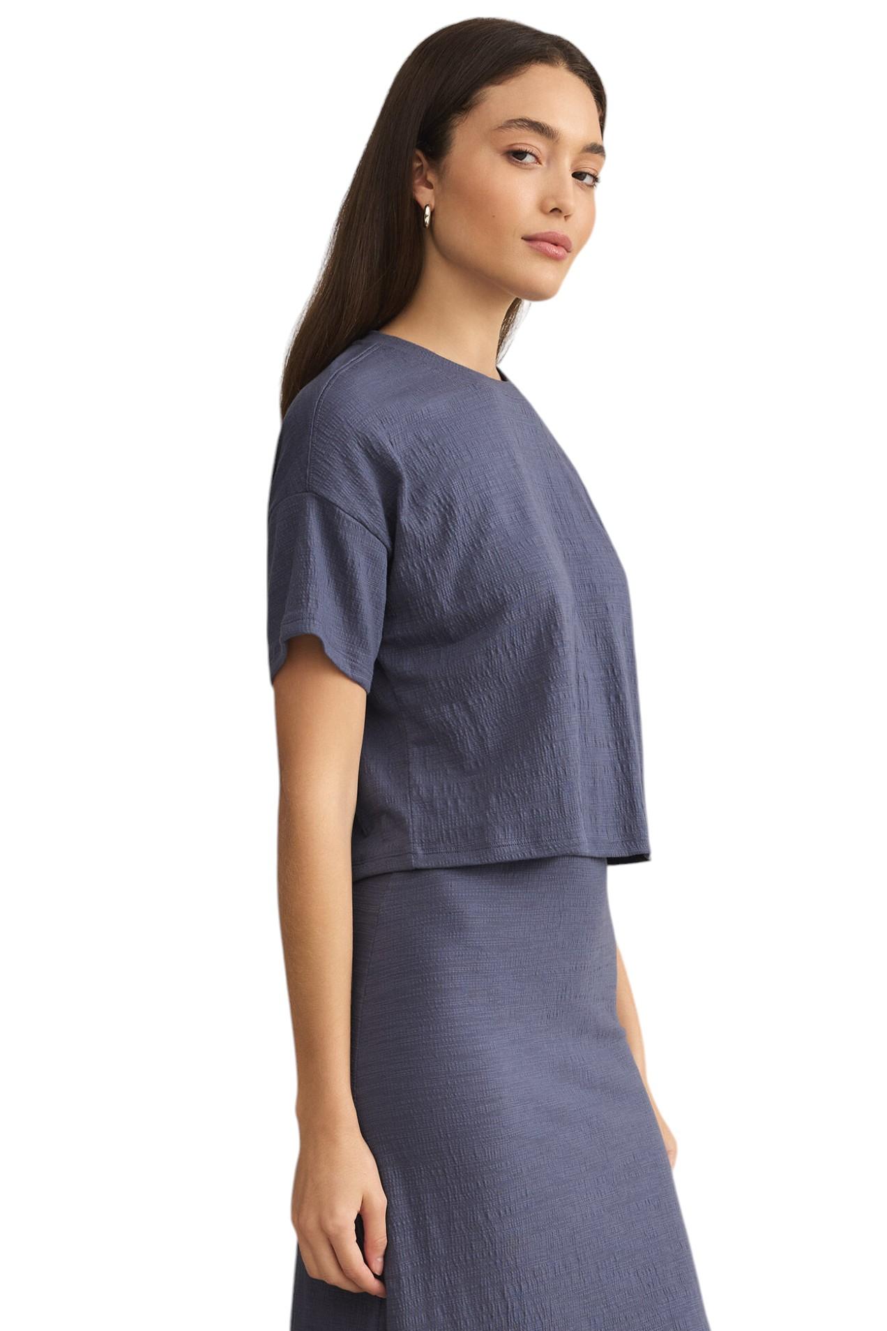Sway Textured Cropped Tee Product Image