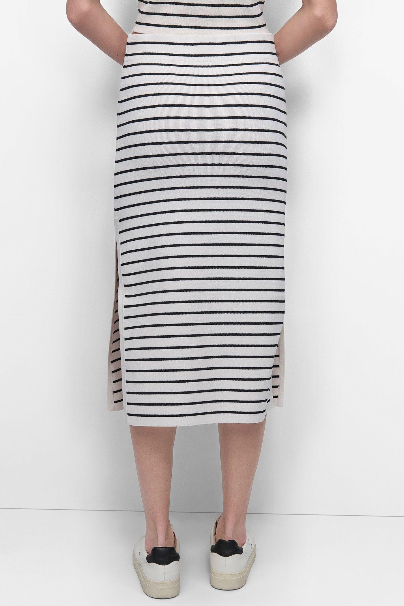 HIGH-RISE MIDI SWEATER PENCIL SKIRT Product Image