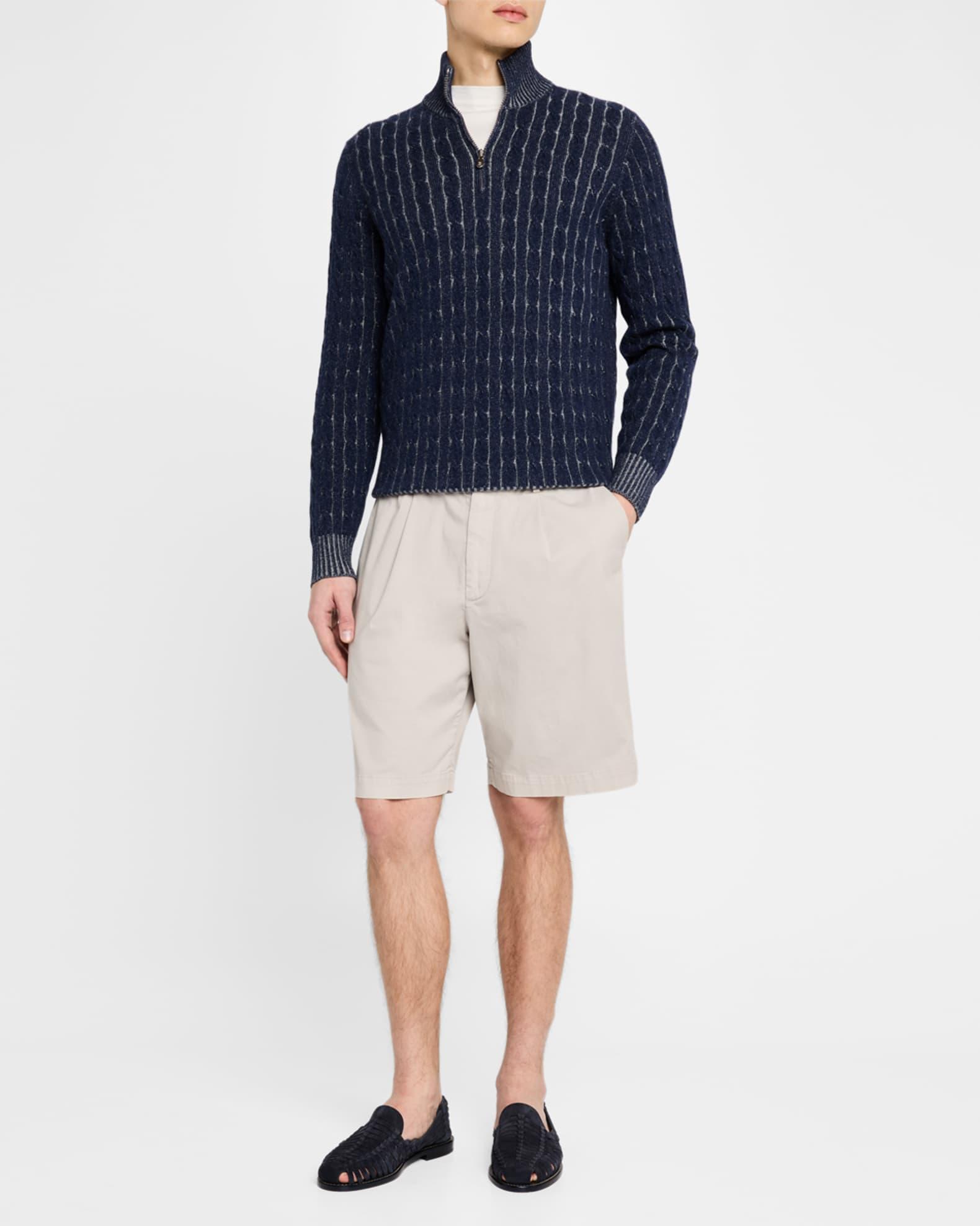 Men's Woven Suede Sandals  Product Image