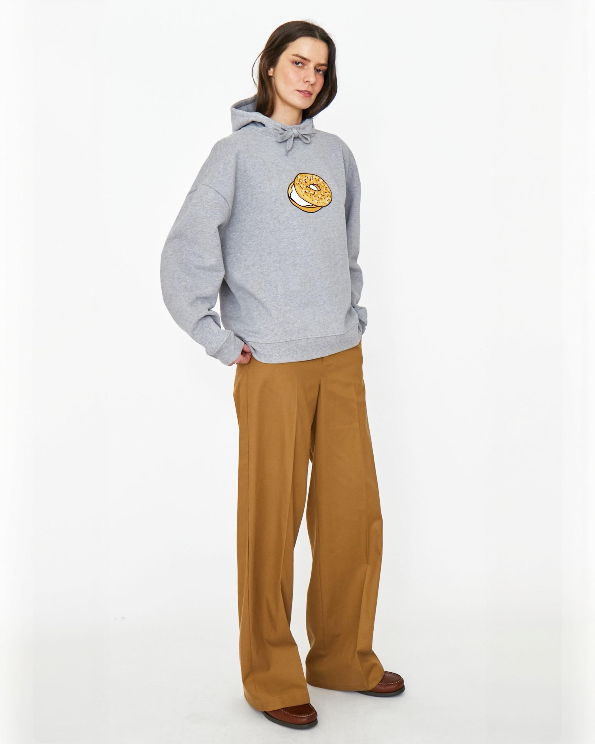 The Oversized Bagel Sweatshirt - Heather Grey Female Product Image