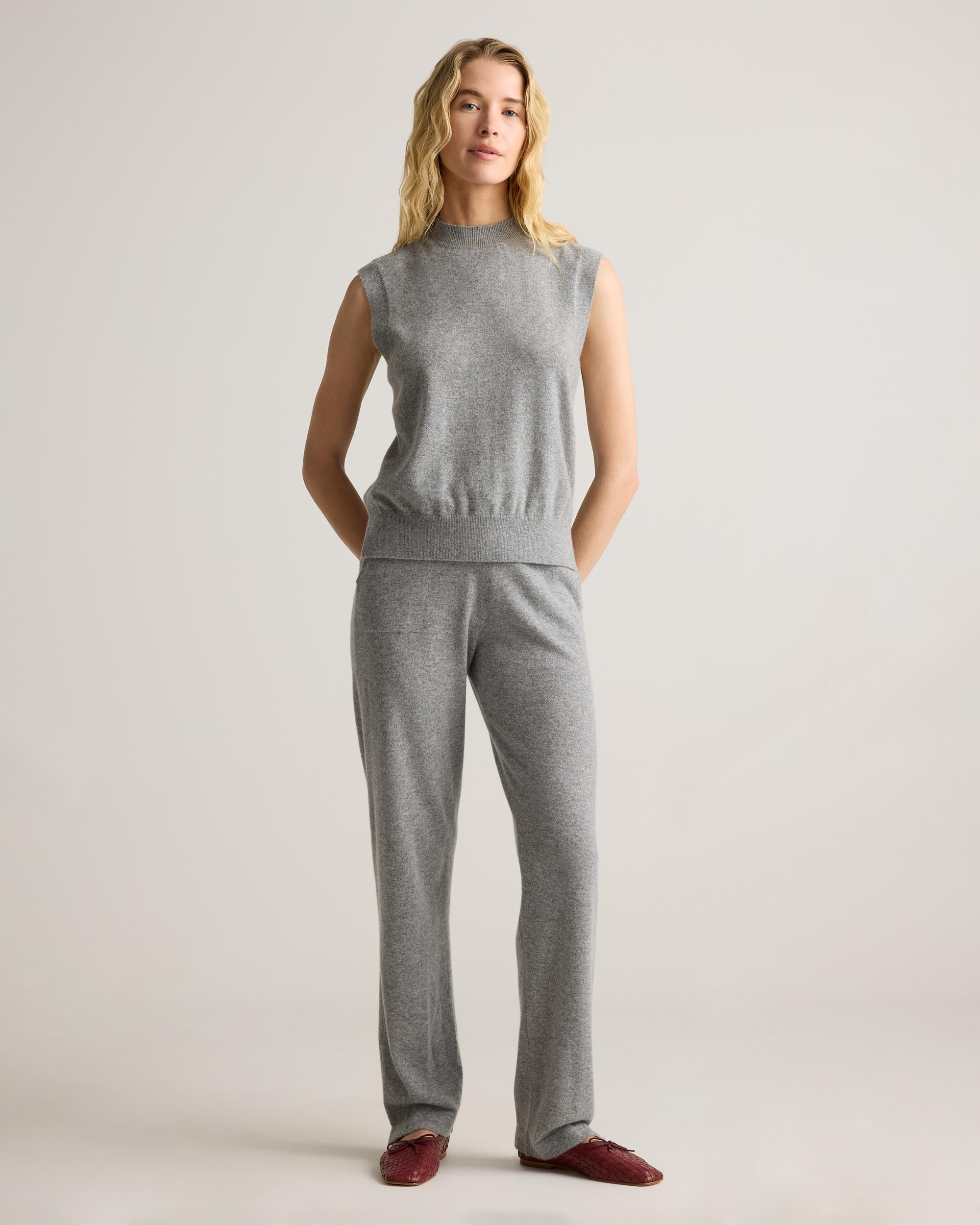 Quince | Women's Mongolian Cashmere Mock Neck Sweater Vest Product Image
