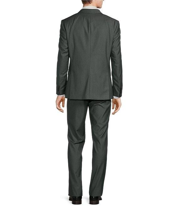 Hugo Boss Slim Fit Flat Front Herringbone Pattern 2-Piece Suit Product Image