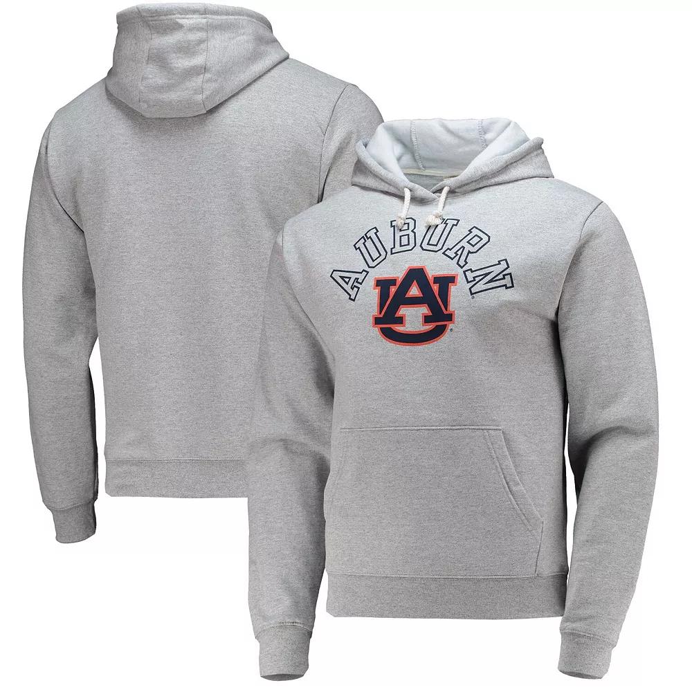 Men's League Collegiate Wear Heathered Gray Auburn Tigers Seal Neuvo Essential Fleece Pullover Hoodie, Size: Large, Grey Product Image