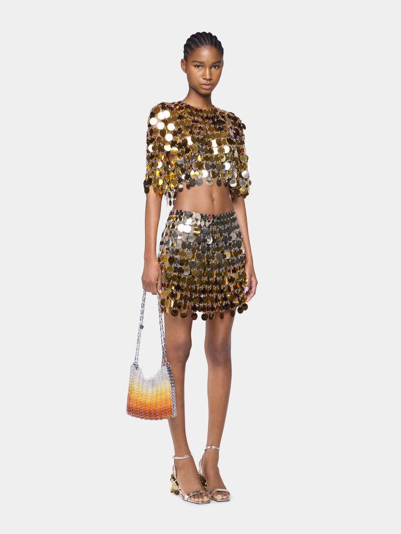 CROPPED TOP IN GRADIENT ASSEMBLY Product Image