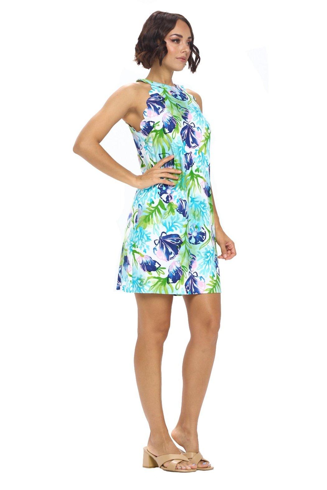 White Sleeveless Shift Dress Product Image