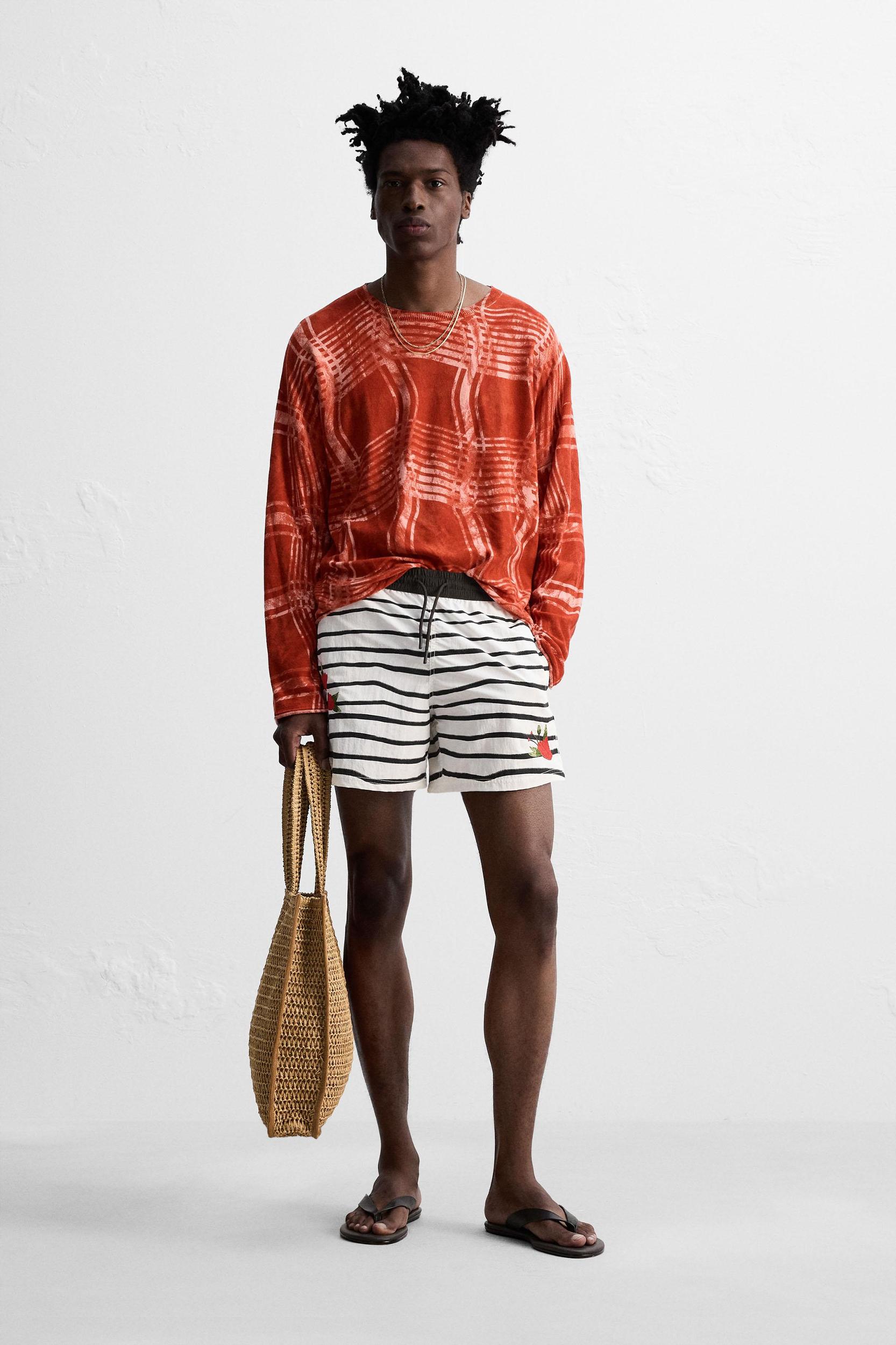 OTIS KWAME KYE QUAICOE PRINTED MID-LENGTH SWIMSUIT Product Image