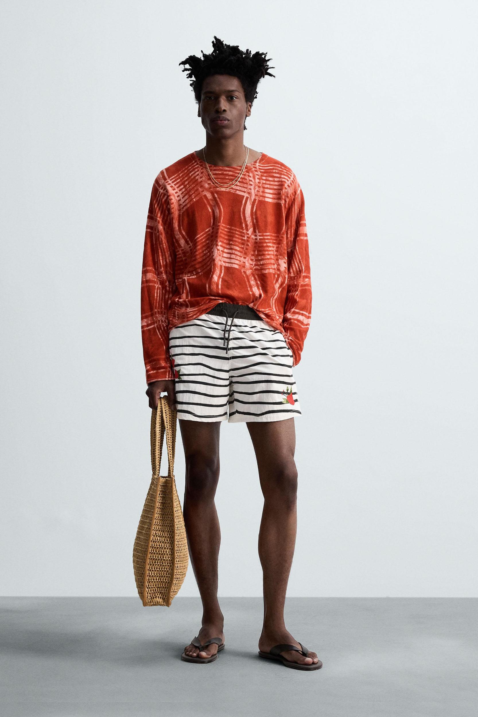 OTIS KWAME KYE QUAICOE PRINTED MID-LENGTH SWIMSUIT Product Image