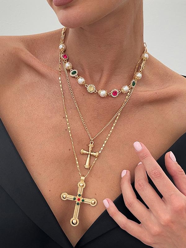 Layered Tasseled Necklaces Accessories Product Image